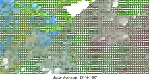 Horizontal abstract background with spotted halftone effect. Dots pattern.