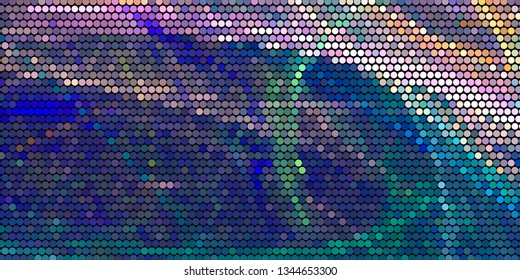 Horizontal abstract background with spotted halftone effect. Dots pattern.