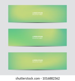 Horizontal abstract blur banner. Modern abstract backgrounds. Colorful fluid cover for poster, banner, flyer and presentation.  Gradient holographic set for screens and mobile app. Trendy soft color.