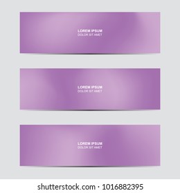 Horizontal abstract blur banner. Modern abstract backgrounds. Colorful fluid cover for poster, banner, flyer and presentation.  Gradient holographic set for screens and mobile app. Trendy soft color.