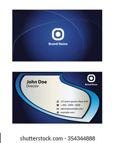 Horizontal abstract business cards
