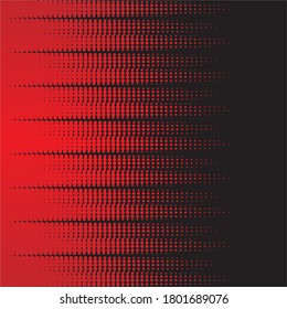 horizontal abstract halftone lines in red and black color Free Vector