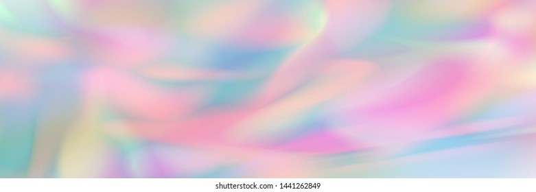 horizontal abstract pastel holographic design for pattern and background.