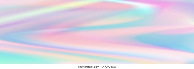 horizontal abstract pastel holographic texture design for pattern and background.