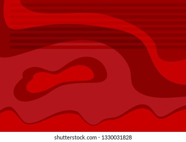 Horizontal abstract red background. Trendy vector illustration.