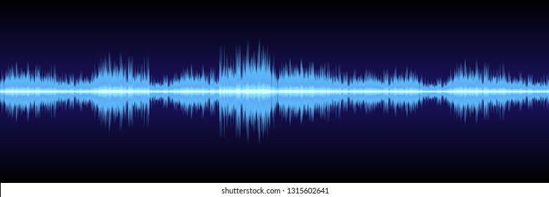 horizontal abstract sound wave design for pattern and background.