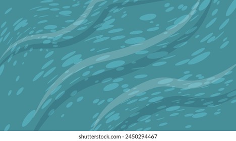 Horizontal abstract summer background with imitation of sea water, splashes and waves