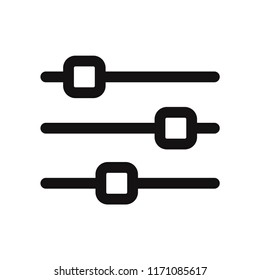 Horizontal adjustment icon vector