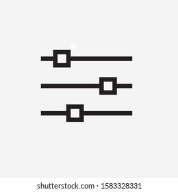 Horizontal adjustment sign icon design vector illustration