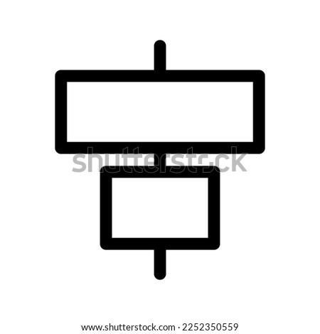 horizontal align center icon flat vecktor trendy popular
