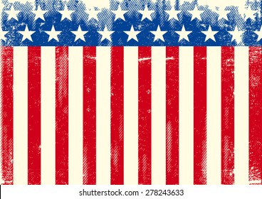 Horizontal American grunge flag. An horizontal American background for you. Ideal for your tablet or your screen