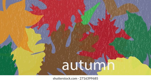 Horizontal fondo de otoño con hojas que caen. Diseño estacional mínimo para el Anuncio, cartel, cubierta, redes sociales, venta, promoción de moda o encabezado decorativo. Ambiente de otoño limpio y elegante.