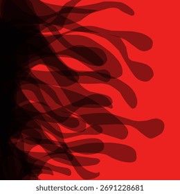 Plano de fundo horizontal com tema em forma abstrata, ilustração vetorial na moda no estilo retro clássico