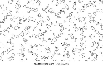 Horizontal background with black particles on white background. Vector illustration for your graphic design. 