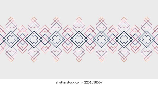 Horizontal background with minimalistic art design. Repeating symmetrical lines.
