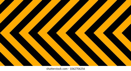 Horizontal background yellow black stripes, industrial sign safety stripe warning, vector background warn caution construction