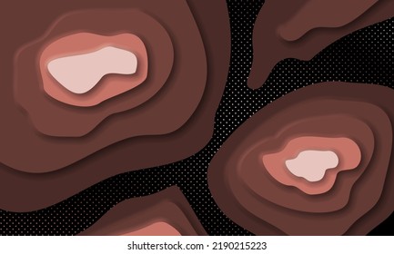 Horizontal banner with 3D abstract background and paper cut shapes. Vector design layout for business presentations, flyers, posters and invitations. Colorful carving art