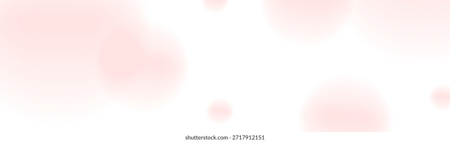 Un Anuncio Horizontal con Formas abstractas y manchas sobre un fondo blanco. Efecto de malla.