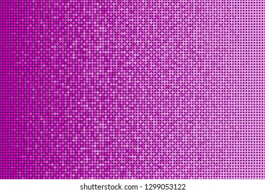 Horizontal banner or background with pink sequins, glitters, sparkles, paillettes. Disco party light music with shiny sequins. Pink dots glitter texture. Metallic glowing cloth. Bright wall. Repeat.