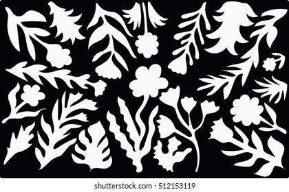 Horizontal banner with beautiful floral pattern. Creative universal style. Design for poster, card, invitation, placard, brochure, wallpaper, the cloth. Vector.