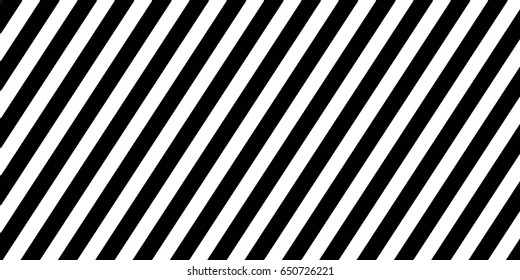 Horizontal banner, Black diagonal lines. Striped wallpaper design with symmetrical linear ornament. Stripes motif, vector