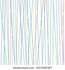 Horizontal banner of colorful rainbow colored vertical stripes