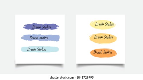 Banner horizontal con espacio de copia y trazos abstractos de pincel y marcas de mano. Imagen de cabecera con lugar para texto