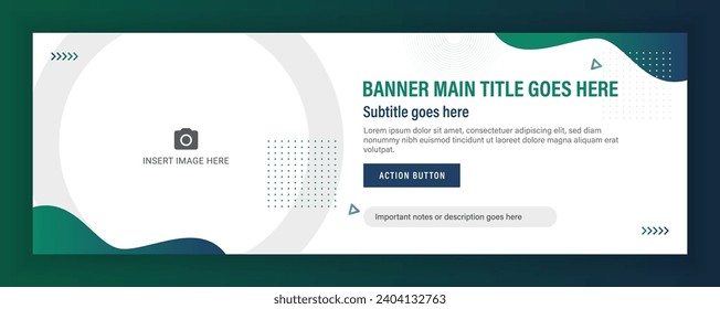 Horizontal banner or creative for the events, website carousel. It can be used for banner, flyer, poster, billboard, social media and promotional events etc.