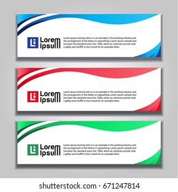 horizontal banner design abstract background templates