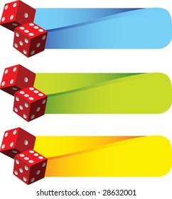 horizontal banner dice
