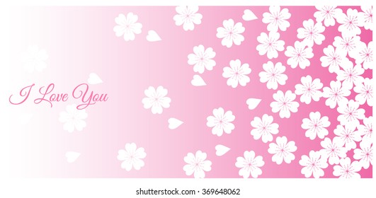 Horizontal banner with Japanese background. It can be used for greeting card and invitations.