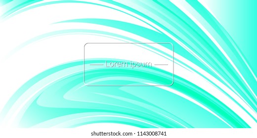 Horizontal banner. Light-blue abstract background with place for text. Vector illustration