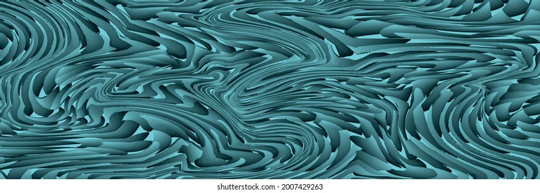 Banner horizontal. Fondo de presentación abstracto de la curva de onda moderna. Ilustración del vector
