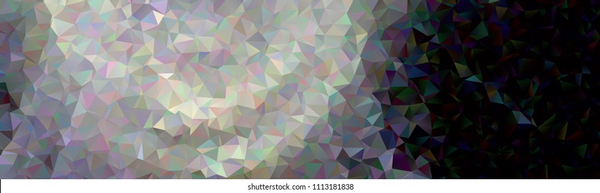 Horizontal banner with polygonal textur for print or web pages. Copy space. Vector clip art.