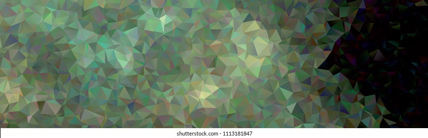 Horizontal banner with polygonal textur for print or web pages. Copy space. Vector clip art.