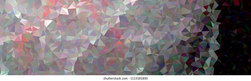 Horizontal banner with polygonal textur for print or web pages. Copy space. Vector clip art.