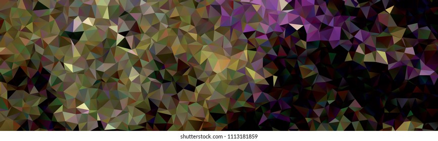 Horizontal banner with polygonal textur for print or web pages. Copy space. Vector clip art.