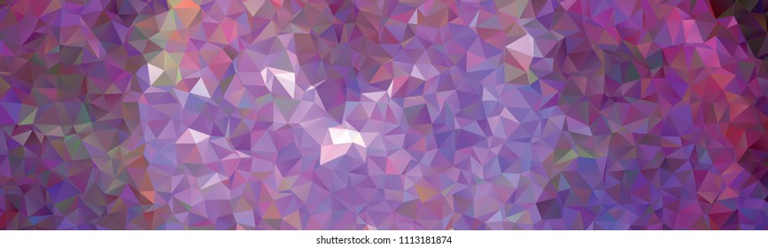 Horizontal banner with polygonal textur for print or web pages. Copy space. Vector clip art.