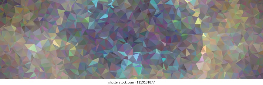 Horizontal banner with polygonal textur for print or web pages. Copy space. Vector clip art.