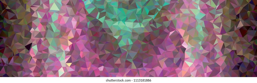 Horizontal banner with polygonal textur for print or web pages. Copy space. Vector clip art.
