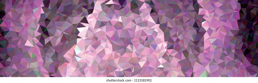 Horizontal banner with polygonal textur for print or web pages. Copy space. Vector clip art.