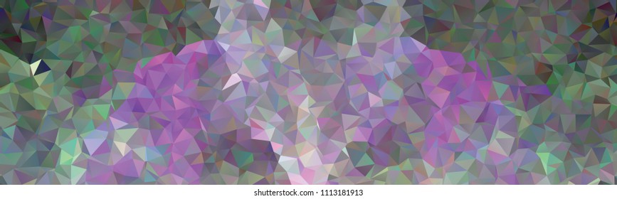 Horizontal banner with polygonal textur for print or web pages. Copy space. Vector clip art.