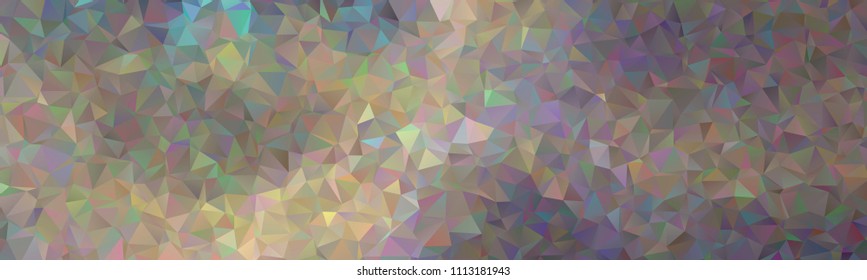 Horizontal banner with polygonal textur for print or web pages. Copy space. Vector clip art.