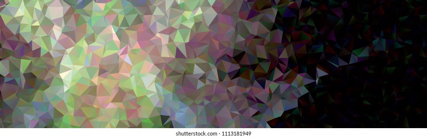 Horizontal banner with polygonal textur for print or web pages. Copy space. Vector clip art.