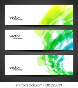horizontal banner set