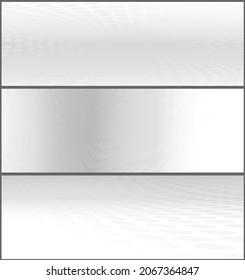 Horizontal banner set, halftone dots