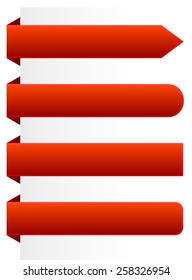Horizontal banner shapes 