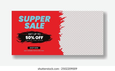 Plantilla de Anuncio Horizontal para los anuncios de Anuncio del Web de la venta de la moda del viernes negro, diseño promocional del Anuncio de la venta