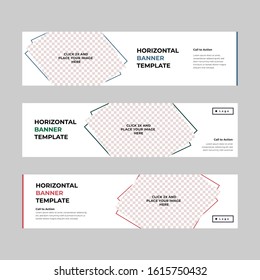 Horizontal Banner Template Pack Vector