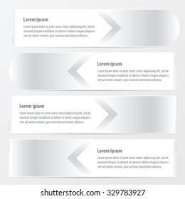 horizontal banner template   white color